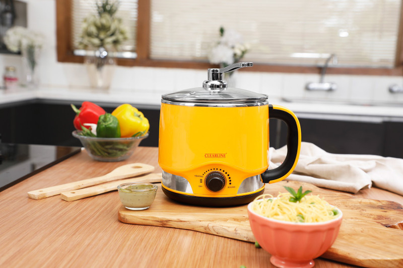 Clearline 8-in-1 Multi-cook Kettle : One Appliance : Multiple Function Stainless Steel Steamer(1.2 L)