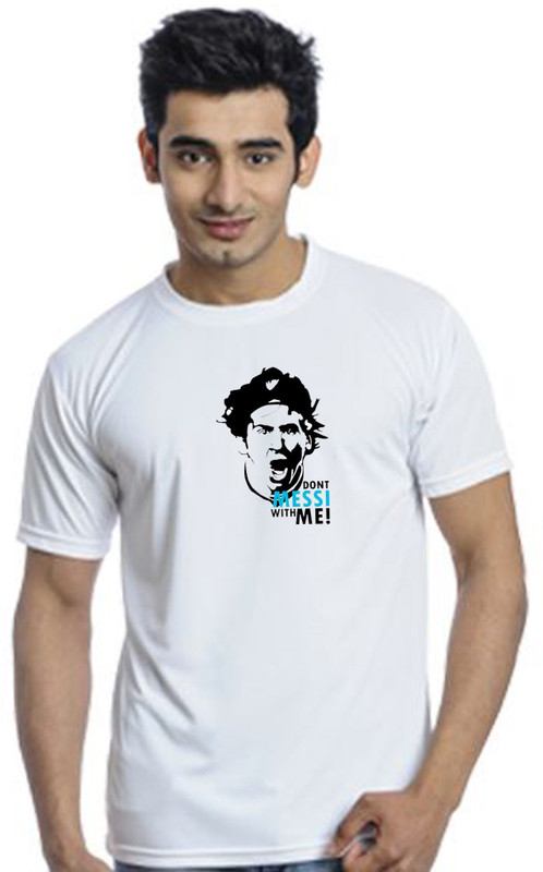 one versus all Graphic Print Men Round or Crew White T-Shirt