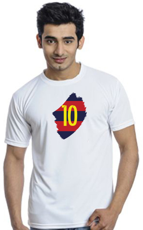 one versus all Graphic Print Men Round or Crew White T-Shirt