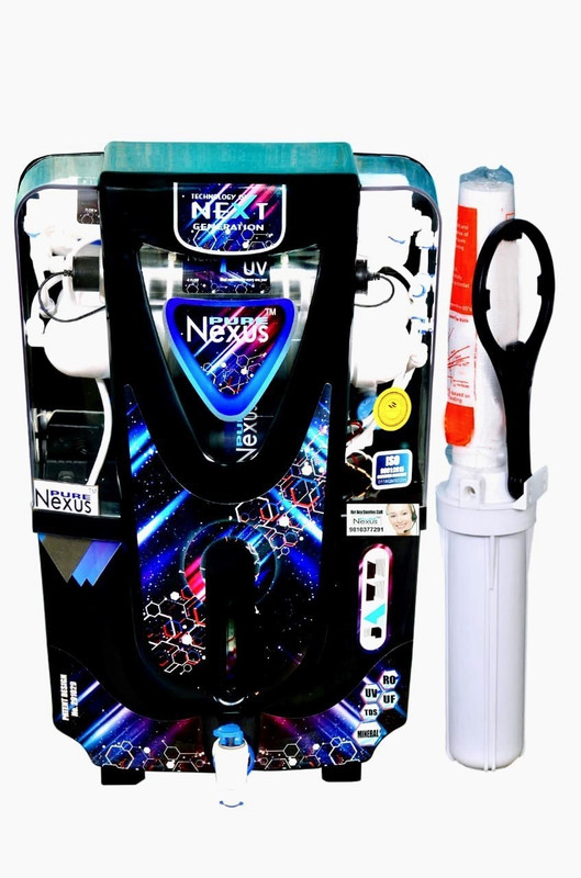 nexus pure JAZZ 3 ALKALINE 10 L RO + UV + UF + TDS Water Purifier(DARK BLACK)