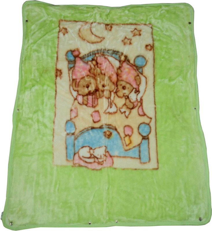 Design Villa Cartoon Queen Fleece Blanket(Polyester, Green) Design Villa Cartoon Queen Fleece Blanket(Polyester, Green)