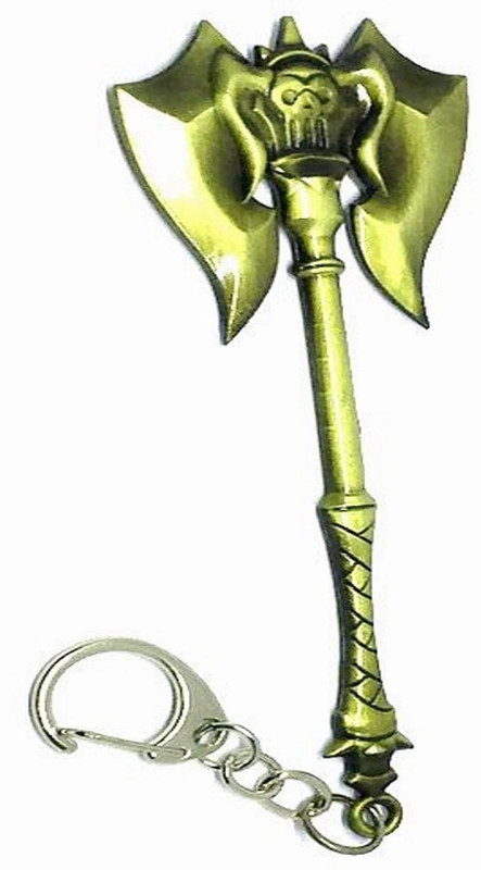 antras creations League of Legends shape sword stylish Metallic Key chain for cars / bikes Locking Key Chain(Brown)