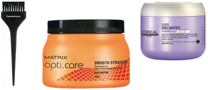 comminors of hair Brush & Opticare ultram smooth Spa & liss unlimited Kerotin Conditioner ( set of 3)(3 Items in the set)