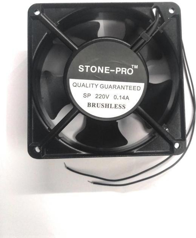 STONE-PRO Exhaust brushless Fan 4-inch square 220V AC Metal Body FAN Cooler(Black) STONE-PRO Exhaust brushless Fan 4-inch square 220V AC Metal Body FAN Cooler(Black)