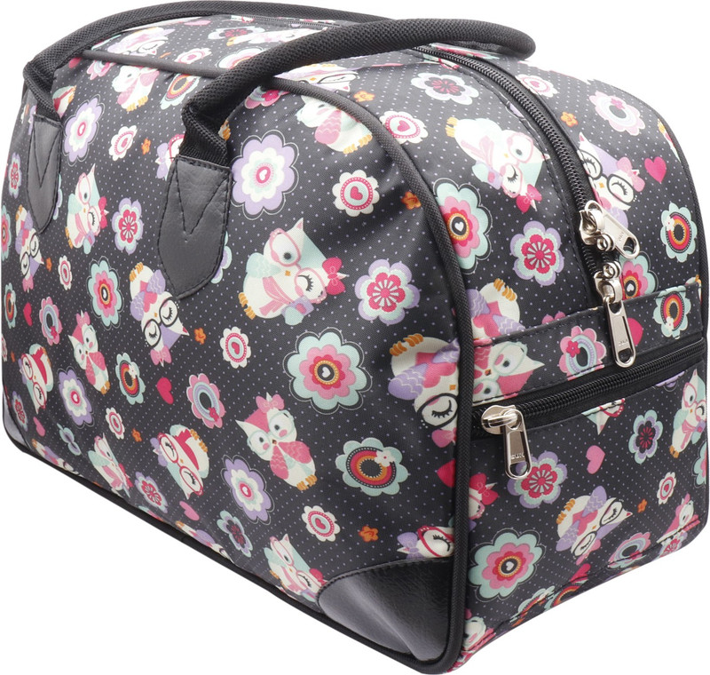 kisavo Doll Travel Duffel Bag(Black, Pink)