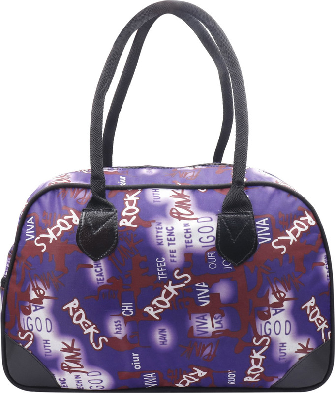 kisavo Viv Rocks Travel Duffel Bag(Purple)