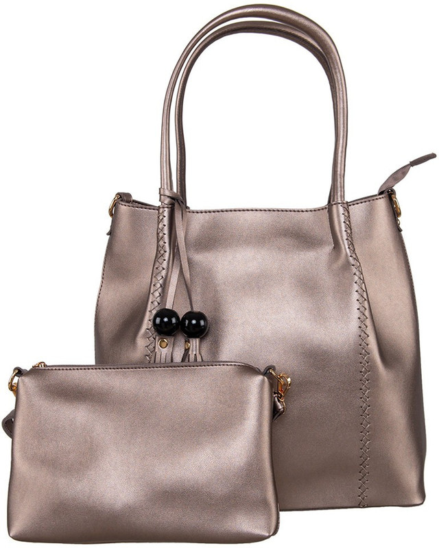 peaubella Women Silver Shoulder Bag