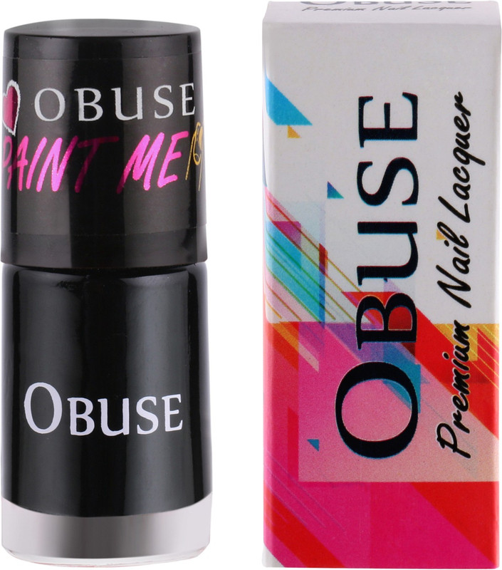 obuse Paint Me Premium Long Lasting Non Toxic Nail Lacquer Iconic Black