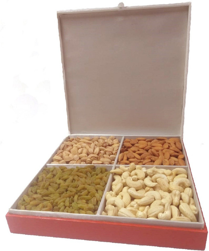 Bellanuts Dry Fruit & Nut Gift Pack Hamper (Combo of Pistachios,Almonds,Raisins,Cashews) Pistachios, Cashews, Almonds, Raisins(1150 g)