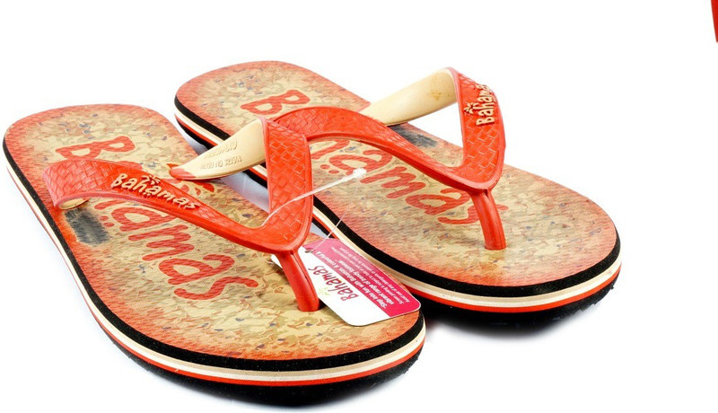 red colour slippers