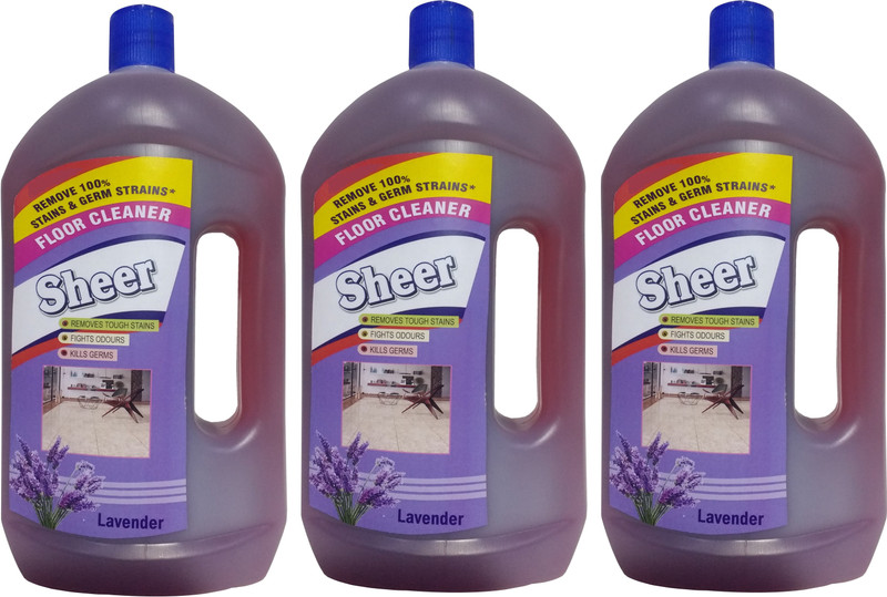 sheer Disinfectant Floor Cleaner 3X900ml Lavender Lavender(2700 ml, Pack of 3)