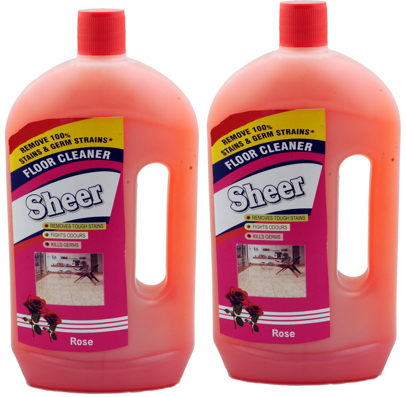 sheer Disinfectant Floor Cleaner 2X900ml Rose Rose(1800 ml, Pack of 2)