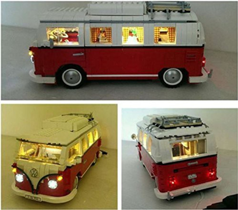 brickled Led Light Kit For Lego 10220 Volkswagen T1 Camper Bricklite Usb Powered(Multicolor)