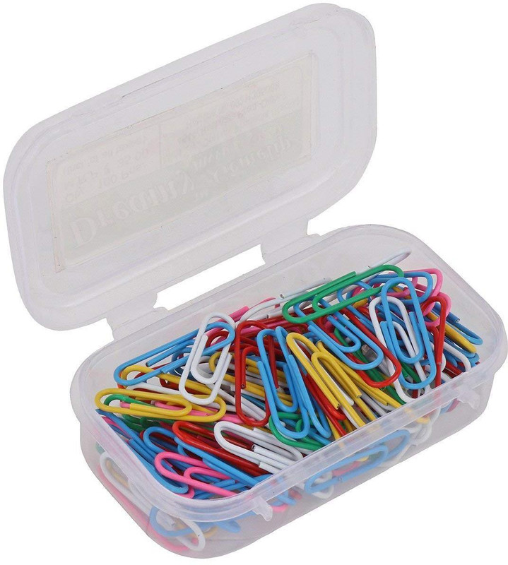 dreamy Gem Clip/ U Clip Plastic Coated Plastic (Set of 500 Pcs in 5 Plastic Boxes)(Set of 500, Multicolor)