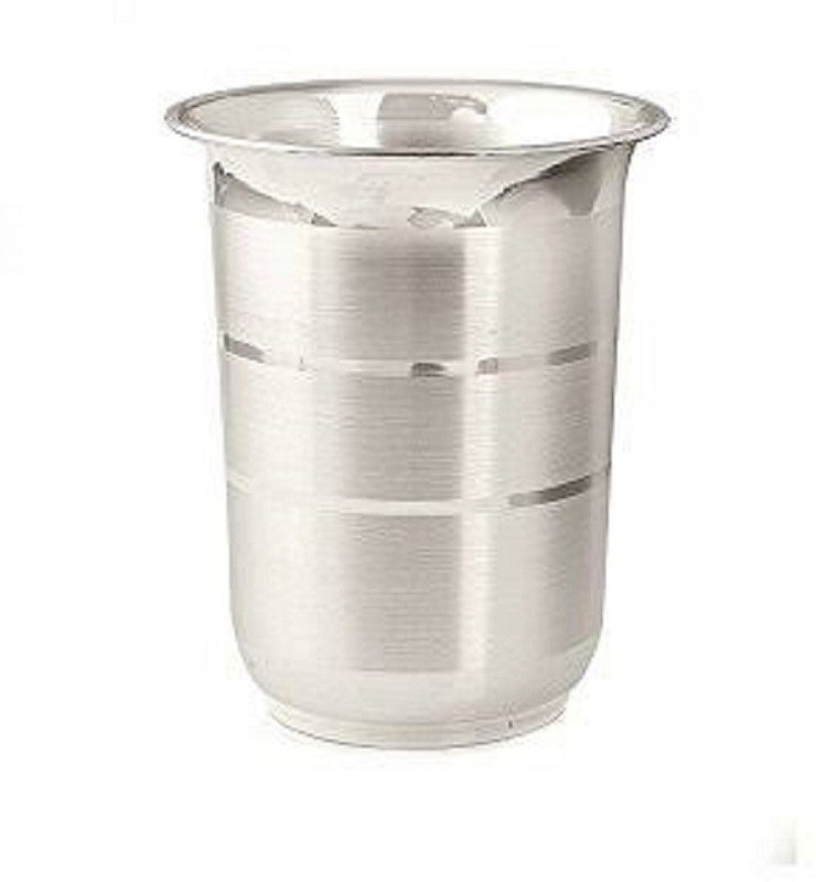 krishna fancy jewellers 92.5 pure silver glass Glass(Steel, 50, Silver, White, Pack of 1)