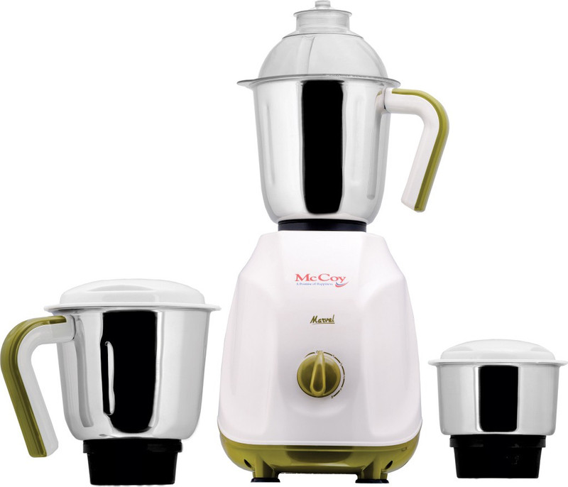 McCoy MARVEL 750 Mixer Grinder(White, 3 Jars)