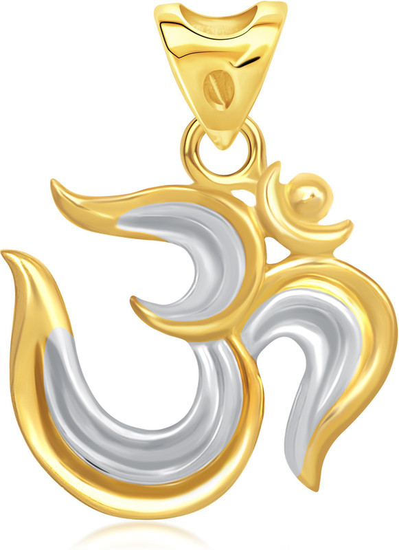 VK Jewels Om Gold-plated Alloy Pendant