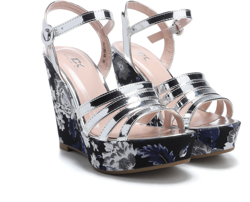 Diana Korr Women Silver Wedges Buy Online In Aruba Diana Korr