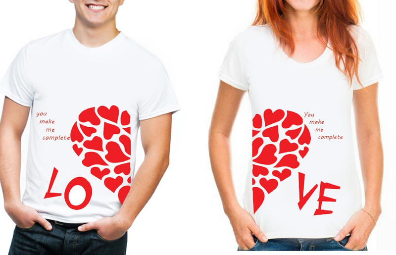 vfesta Graphic Print Men & Women Round Neck White T-Shirt(Pack of 2)
