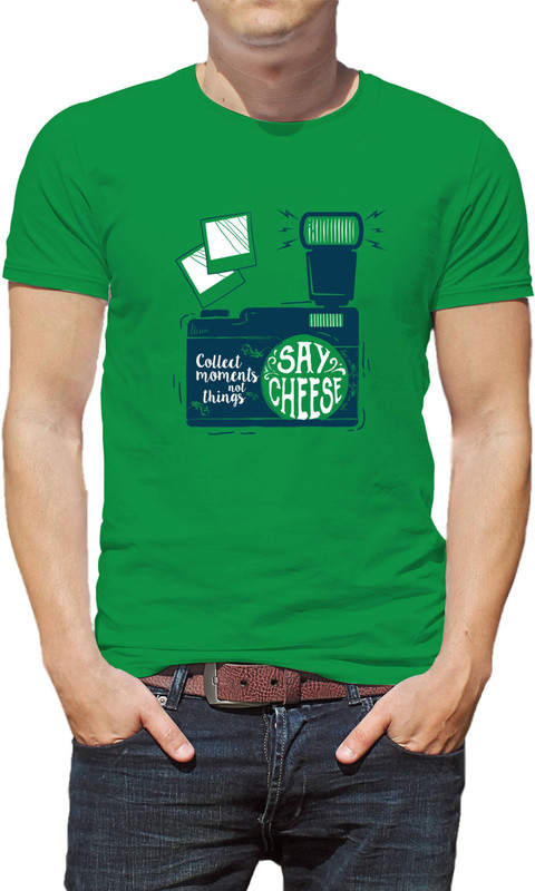 bongsutra Graphic Print Men Round or Crew Green T-Shirt