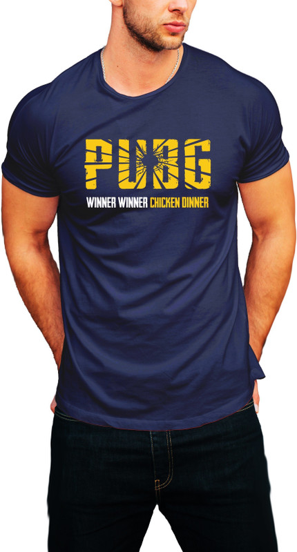 appareltech Graphic Print Men Round or Crew Dark Blue T-Shirt