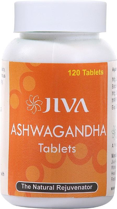 Jiva Ashwagandha Tablets (120 tablets) Pack of 2(120 No)