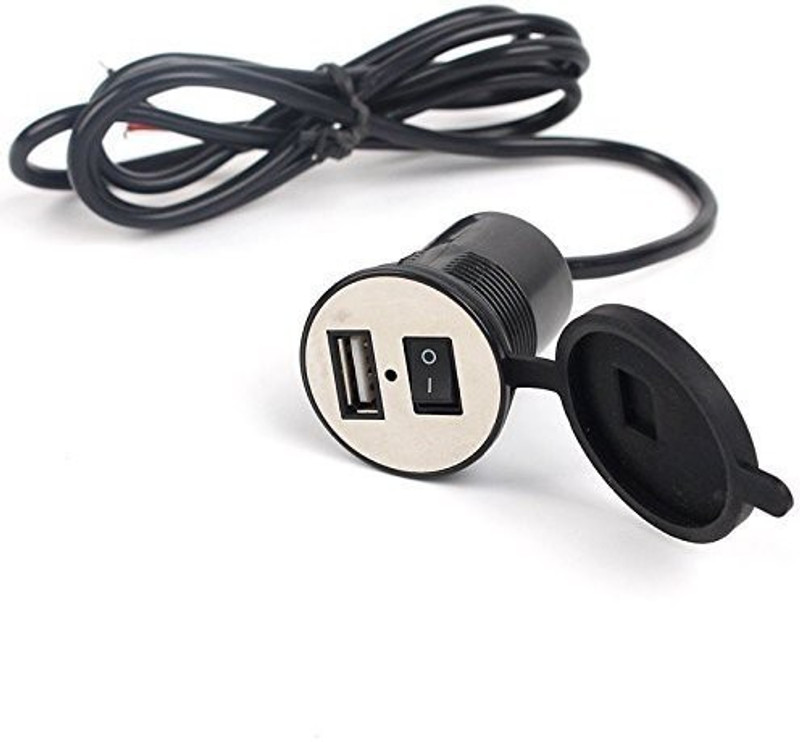 romic Genric-M10038 USB Charger for Motorcycle & CAR UNIVERSAL 1.2 A Bike Mobile Charger