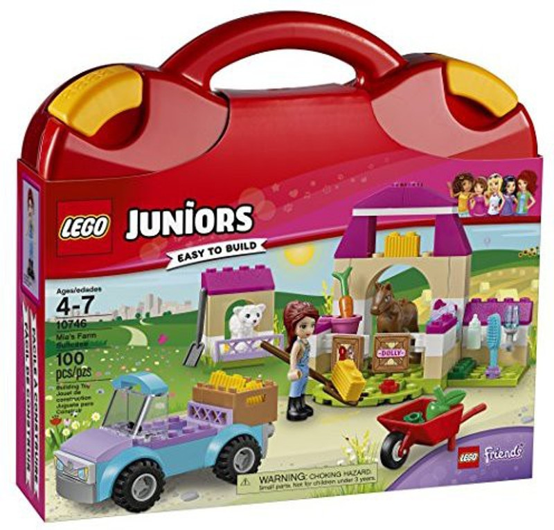 Lego Juniors Mia'S Farm Suitcase 10746 Toy For 4-7-Year-Olds(Multicolor)