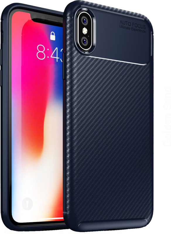 Golden Sand Back Cover for Apple iPhone X, Apple iPhone XS(Mystic Blue, Shock Proof)