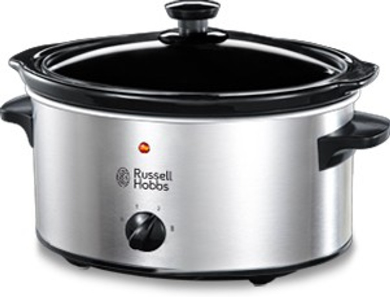 Russell Hobbs RU-23200 Slow Cooker(3.5, Silver, Black)