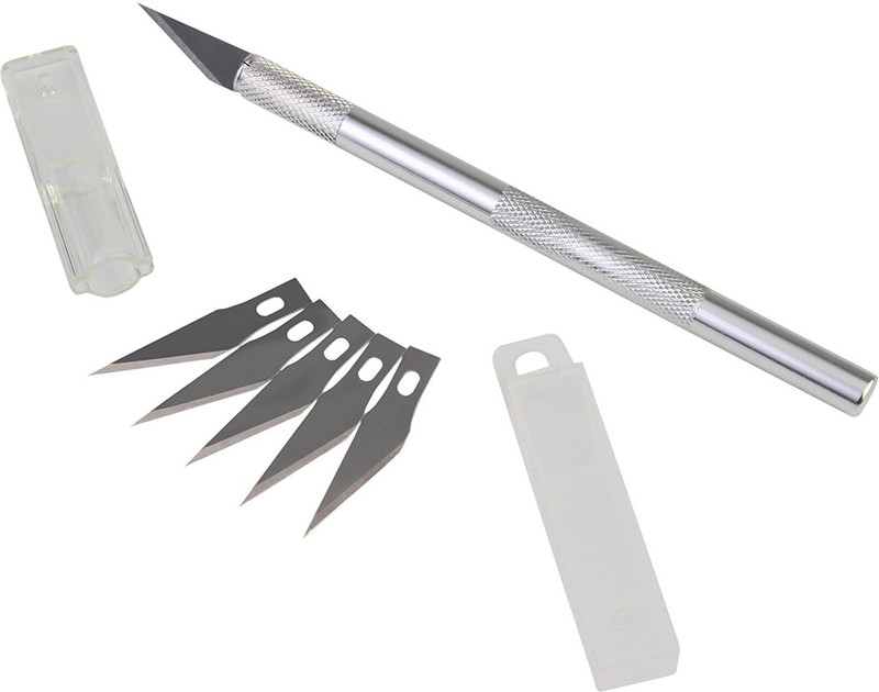 swing Detail Pen Knife with 5 Interchangeable Sharp Blades