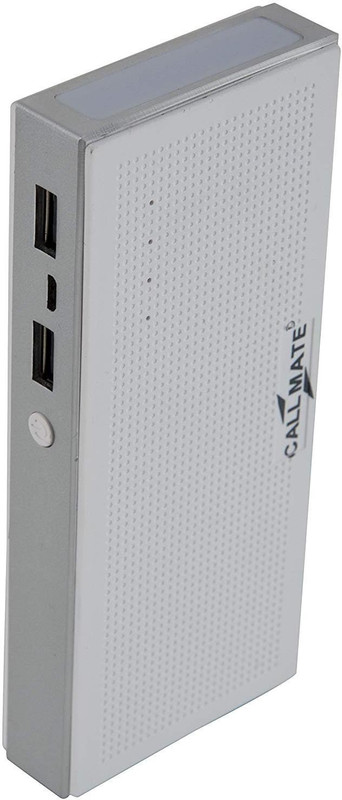 Callmate 13000 mAh Power Bank (PBMBM13000WH, Music Box Metal)(White, Lithium-ion)