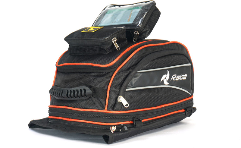 raida RD-GPS Magnet Tank Bag One-side Black Fabric Motorbike Saddlebag(31 L)