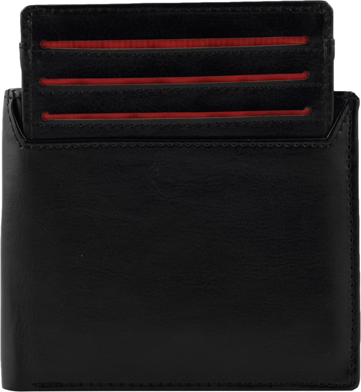 primera Men Black Artificial Leather Wallet(3 Card Slots)