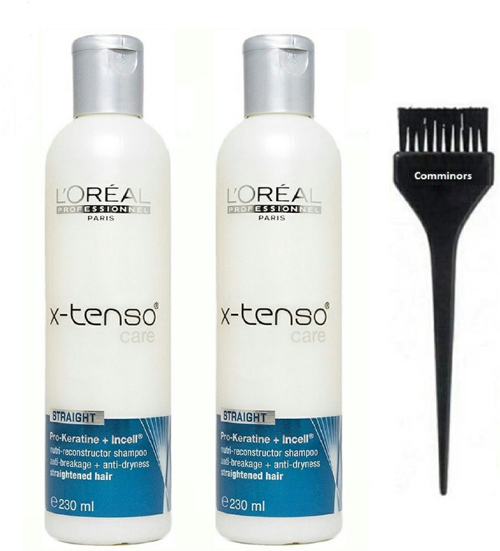 comminors of hair Brush & X-tenso Care Pro-Kerotin Incell Hair shampo 250 ml ( set of 3)(3 Items in the set)