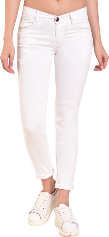 Fashion4U Slim Women White Jeans