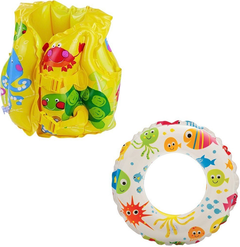 Golddust Gold Dust's Swim Ring with Swim life jacket for 3-6 Year Child Swimming Kit