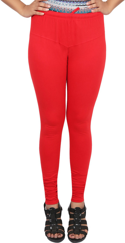 himani trading Churidar  Legging(Red, Solid)