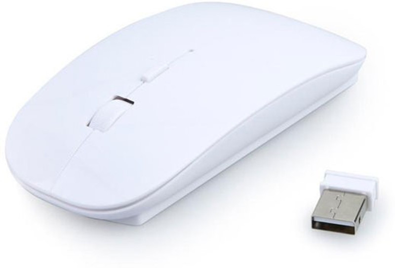 LOOTMELA mouse Wireless Optical Gaming Mouse(2.4GHz Wireless, White)