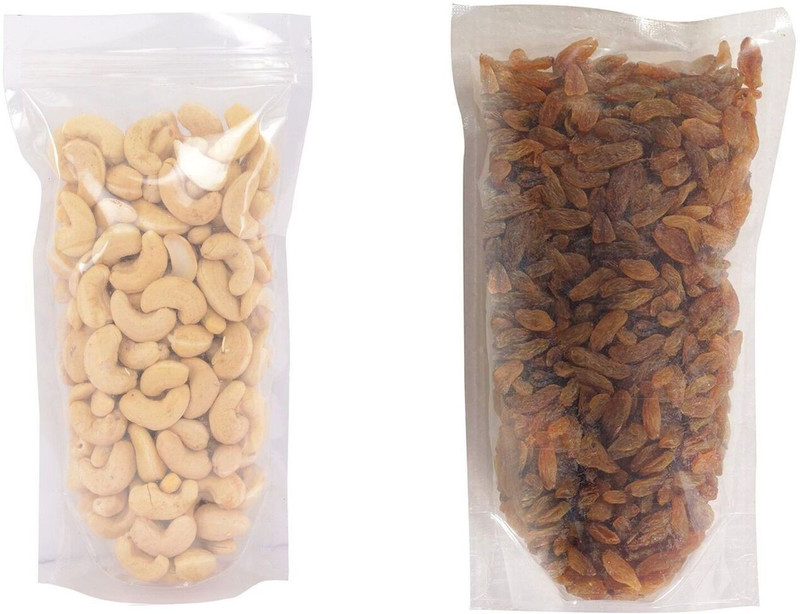LOF Fresh Cashews Raisins Combo Pack (kaju, kishmish) Assorted Nuts(2 x 250 g)