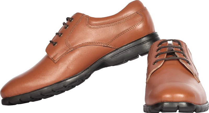 tzaro TZARO Super Light Genuine Leather Shoes - Mr Cop Casuals For Men(Tan)