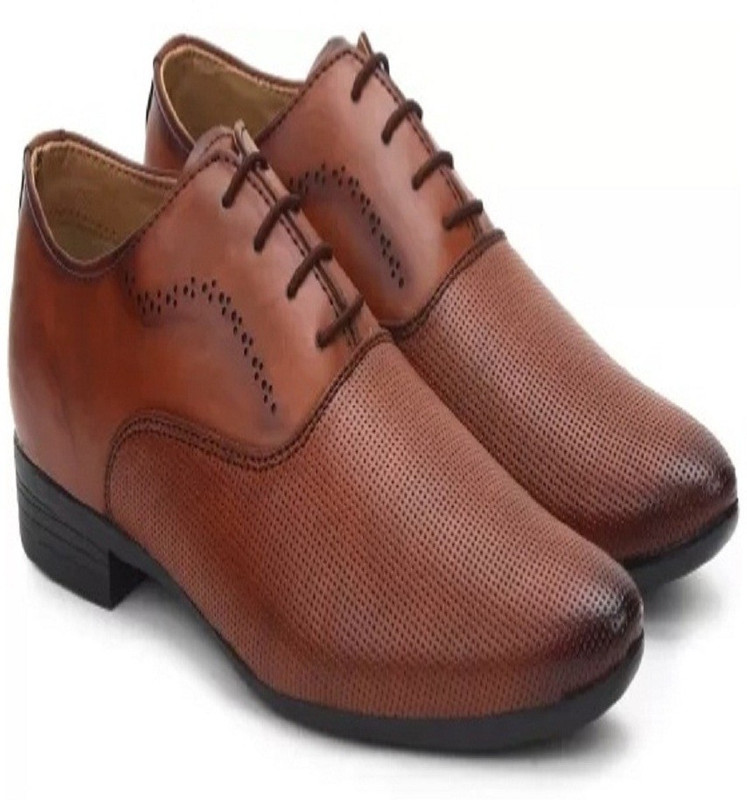 kumkumposhak wedding shoe Lace Up For Men(Brown)