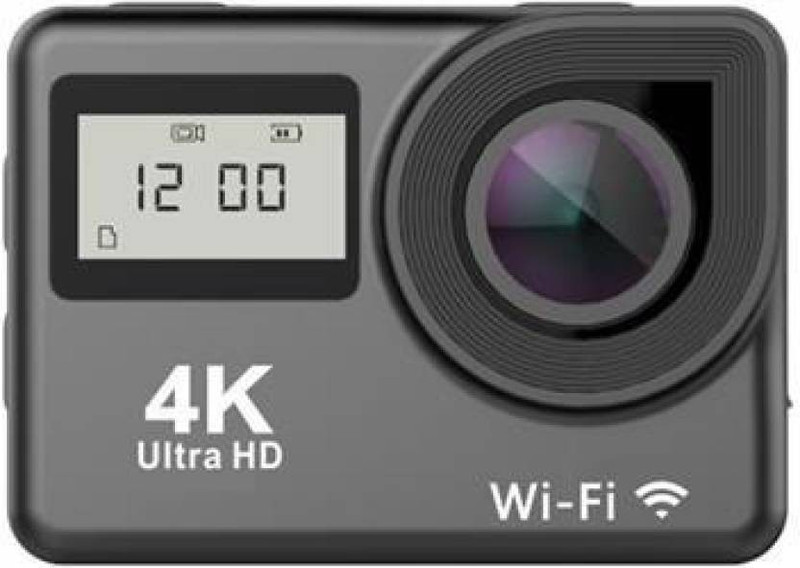 Adofys ACTION CAMERA TRIUMPH 4K dual touchscreen (Black 12 MP) Sports and Action Camera(Black, 12 MP)