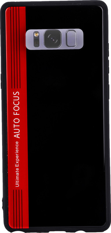 drums Back Cover for Samsung note 8 smart glass model(red black, white black)