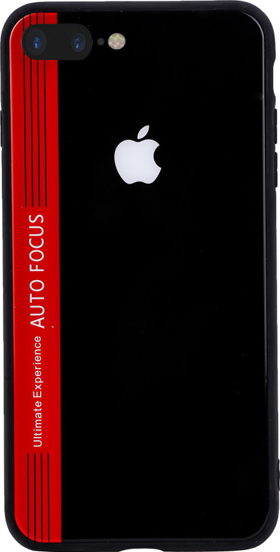 drums Back Cover for iphone 7 plus and 8 plus red black smart glass model(red black)