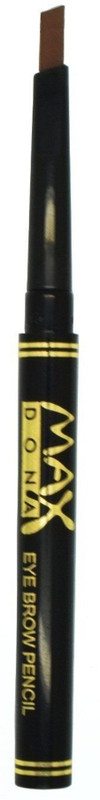 maxdona Semi Retractable Lasting Eyebrow Eye Brow Chalk Pen Pencil #02(Dark Coffee)