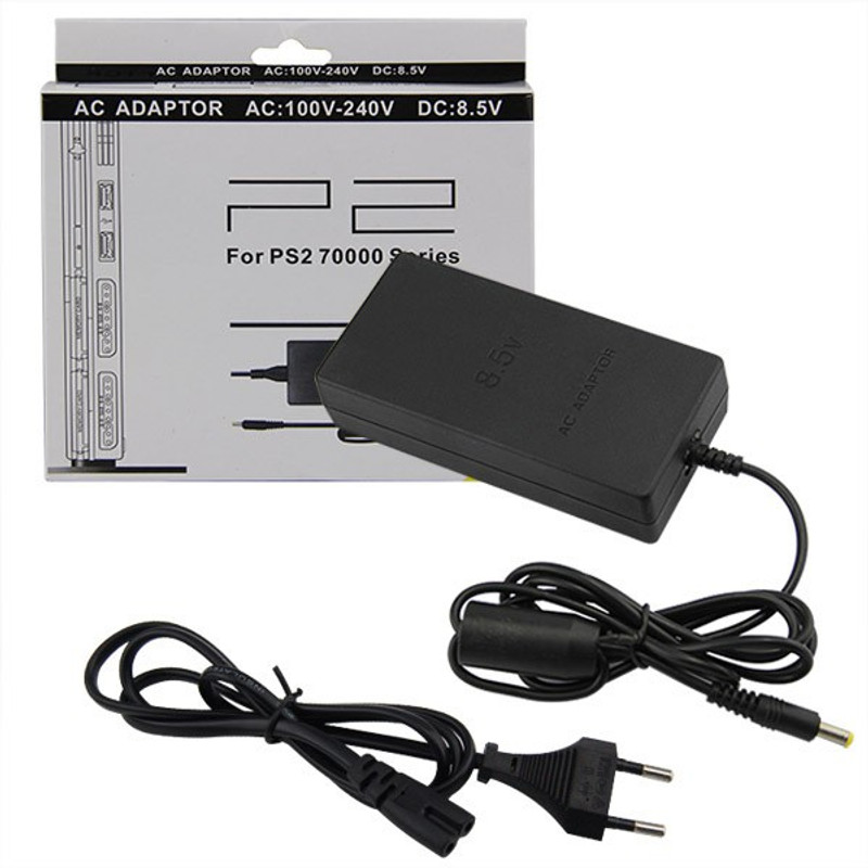 TCOS Tech PS2 Slim Power Adapter Gaming Adapter(Black, For PS2)