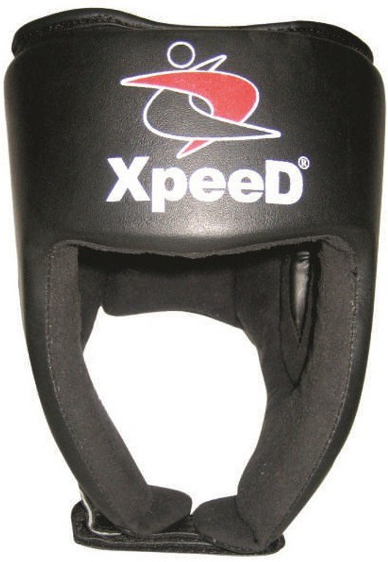 XpeeD WUSHU MMA Martial Art Kick Boxing Protective Gear Ear & Head Saver One Size Boxing Head Guard(Black)
