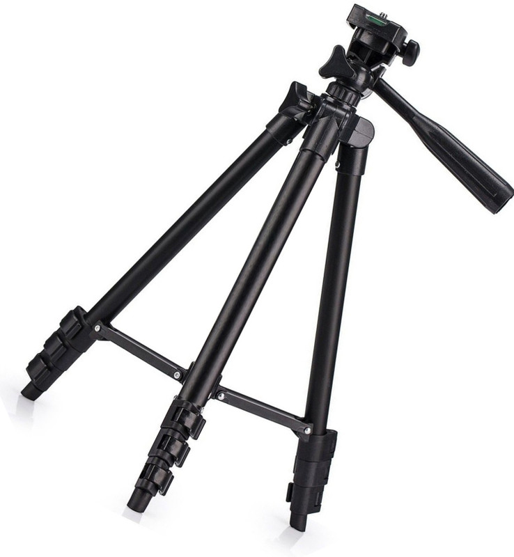 BIRATTY 3120 Fully Flexible Tripod Light weight Tripods Monopod(Black, Supports Up to 2500)