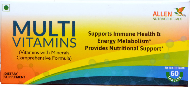 allen nutraceuticals MULTI VITAMINS – Vitamins with Minerals Comprehensive Formula (60 Tablets)(60 No)